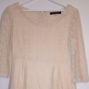 Lace Juniors Baby doll Mini Dress Sz L
